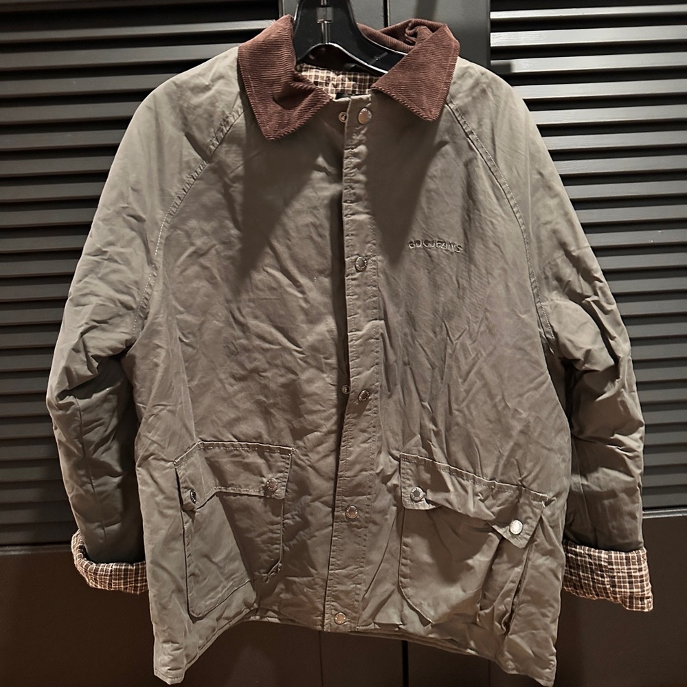 BDG Brown Checkered Quilted Jacket